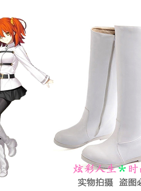 ◆FGO Fate Grand Order 女主人公 咕哒子cosplay鞋◆白色COS靴子
