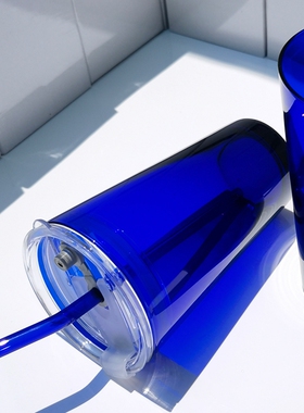 Bluehour克莱因蓝色杯子玻璃杯酒杯零极限清理茶杯水瓶套装