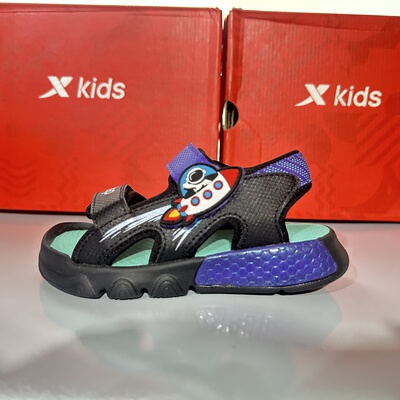 特步正品儿童男款夏季日常出行舒适清凉运动沙滩凉鞋677215503783