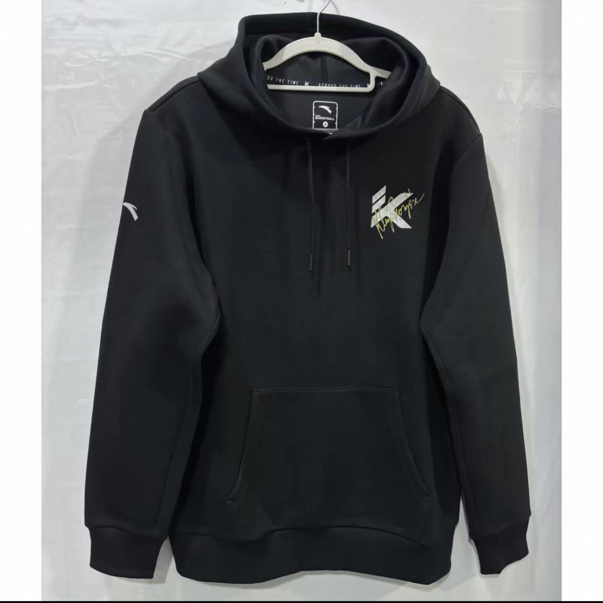 安踏正品 KT系列男篮球系列休闲运动舒适连帽卫衣套头衫152441717