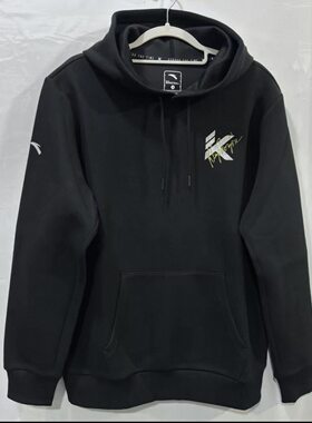 安踏正品 KT系列男篮球系列休闲运动舒适连帽卫衣套头衫152441717