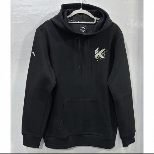 安踏正品 KT系列男篮球系列休闲运动舒适连帽卫衣套头衫152441717