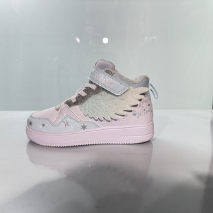 特步正品 儿童小童男女款冬季日常出行加绒保暖板鞋677414373002