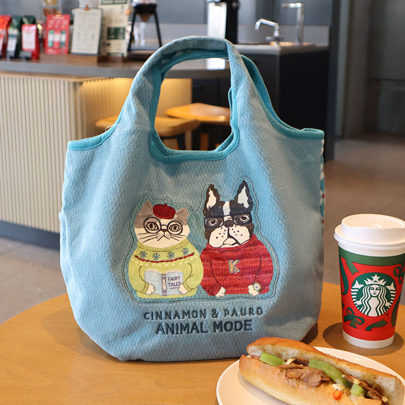 出口日本正品磨毛手提袋便当包上班通勤带饭午餐包日式手拎妈咪包,收纳整理,饭盒袋,淘宝优惠券,粉丝福利购,淘宝优惠卷