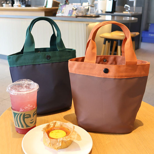 日式简约手提布包饭盒袋