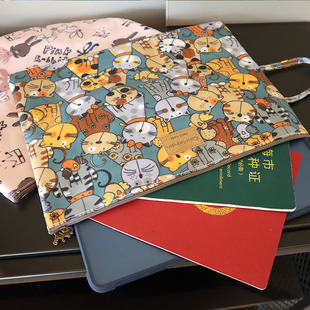 韩国防水卡通学生A4文件包拉链资料袋上班便携大容量孕产检收纳袋