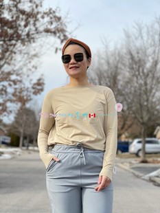 现货加拿大露露 Back In Action LS长袖T恤时尚休闲百搭 匹马棉