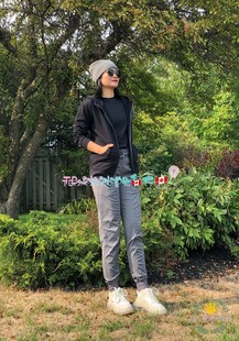 清仓加拿大露露All Zip Hoodie Terry不带绒毛线圈运动外套 yours