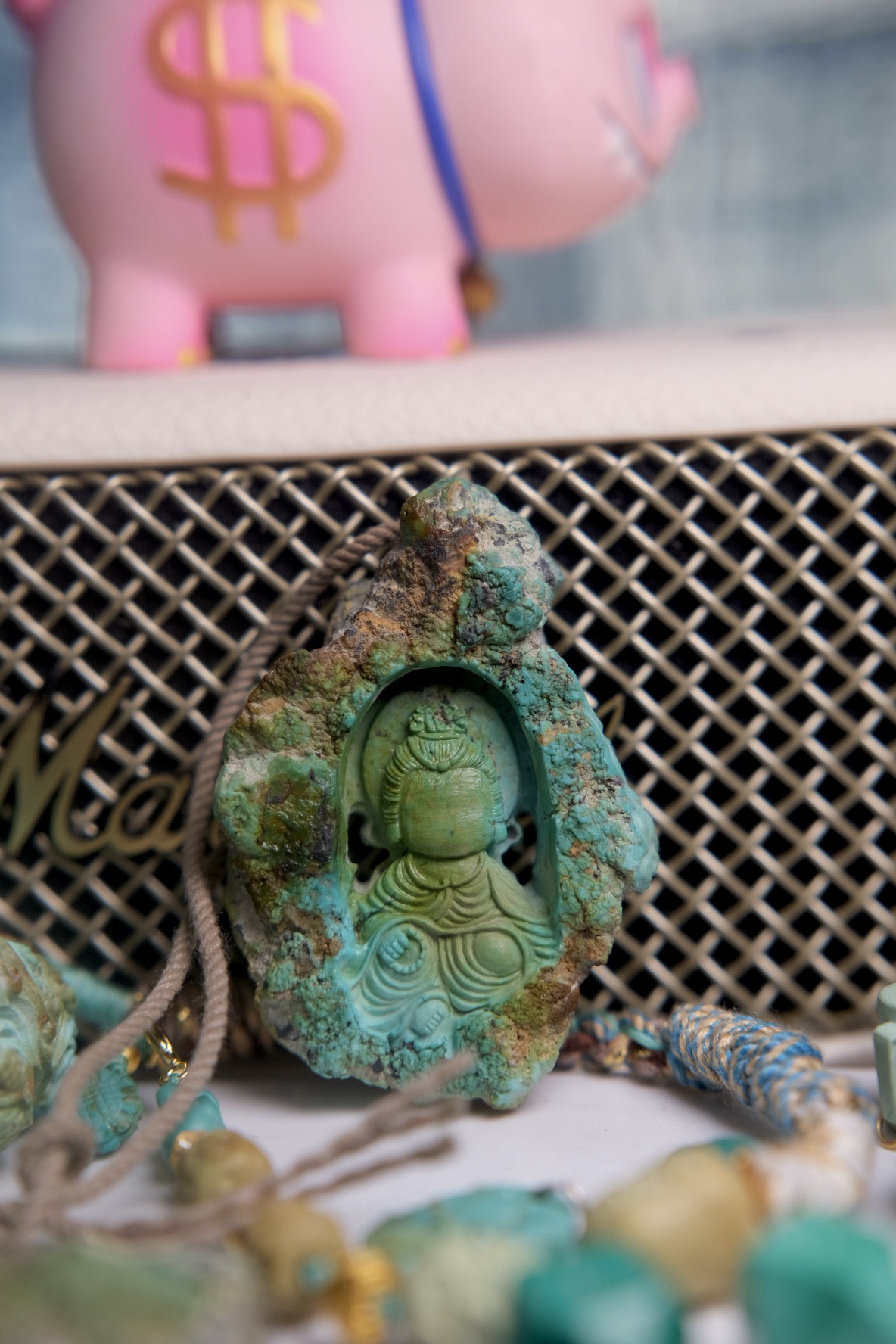 绿松石观音宝宝自在观音吊坠宝宝佛