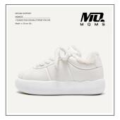 男鞋 MQMS丑萌系列国潮皮毛一体保暖棉鞋 面包鞋 子男女短筒雪地靴子