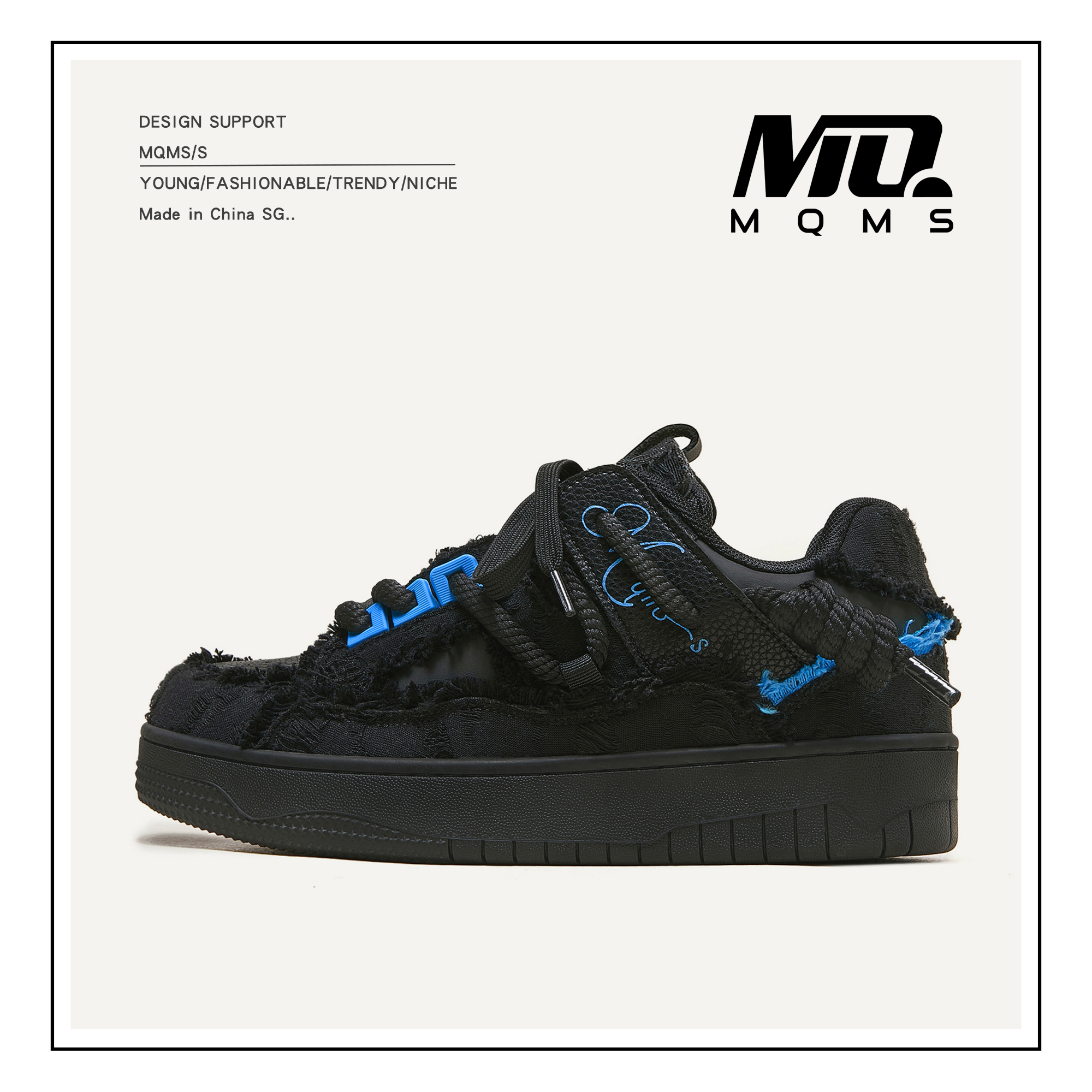 MQMS小众面包鞋厚底板鞋情侣鞋