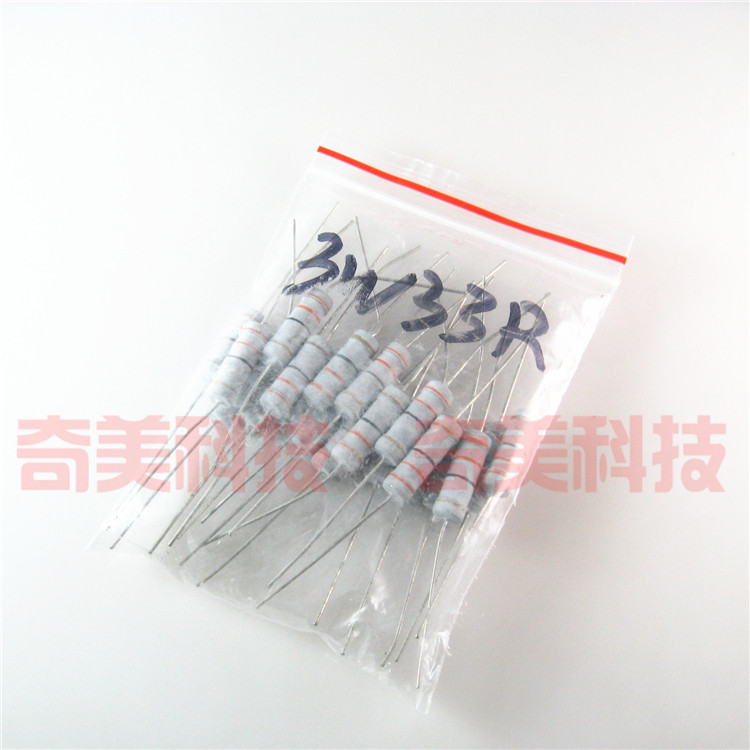 【全新】3W碳膜电阻 3瓦 色环电阻器 33R 33欧姆 Ω 10个=2.5元在类目 3C数码配件, 电子元器件市场, 电子元件, 电阻器中 - 来自Buy2taobao.com提供专业的淘宝代购服务
