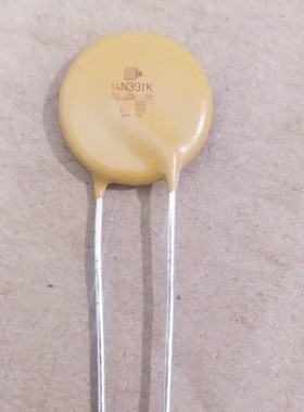 压敏电阻 14N391 JVR 14D391 14K391 V14391U ZNR 390V 直径14MM