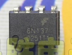 【原装拆机】6N137 黑色 直插8脚 光隔离器 逻辑输出光耦  DIP-8