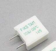 【全新】带温度保险陶瓷水泥电阻 F1KS100J13 F1KS 1W 10R 136℃