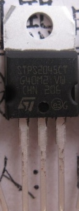 【全新原装】STPS2045CT 铁头 直插 肖特基二极管 20A 45V TO-220