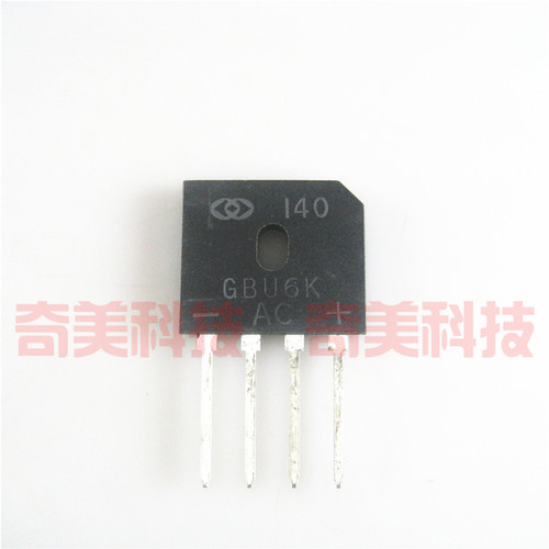 【全新原装】GBU6K 整流桥堆 扁桥  6A 800V 电子元器件 ZIP-4脚