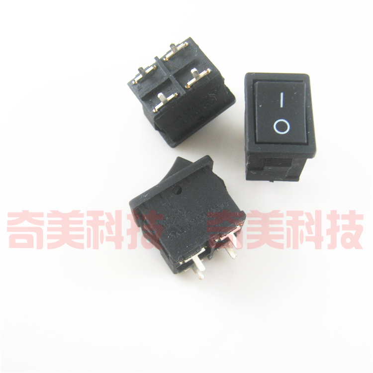 【全新】液晶电视机电源船型开关 KDC-G04 跷板按钮 直插 4脚 2档