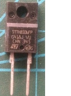 【全新原装】STTH8S06FP 2脚 塑封 快恢复二极管 600V 8A TO-220F