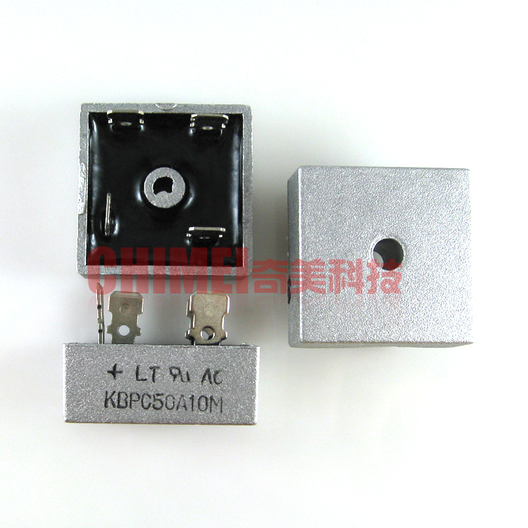 【全新】单相整流全桥 KBPC50A10M KBPC5010 50A 1000V 方桥 桥堆