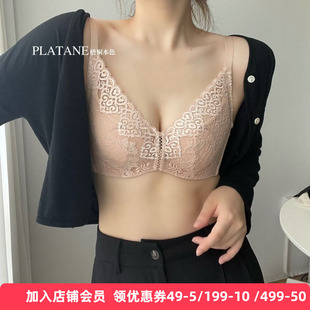 超薄水晶杯性感透气上托大胸显小文胸罩WN22204 梧桐本色内衣正品