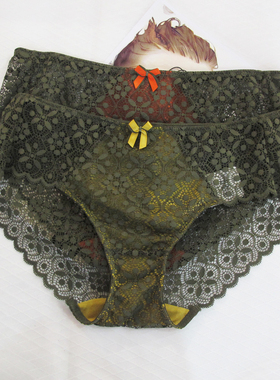 AERENEY爱亦心伊内衣82258配套全蕾丝包臀中腰平角女士内裤63258