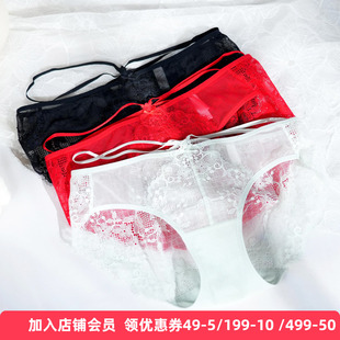 梧桐闺蜜正品情话系列性感轻薄透气蕾丝中低腰三角内裤女GM23556