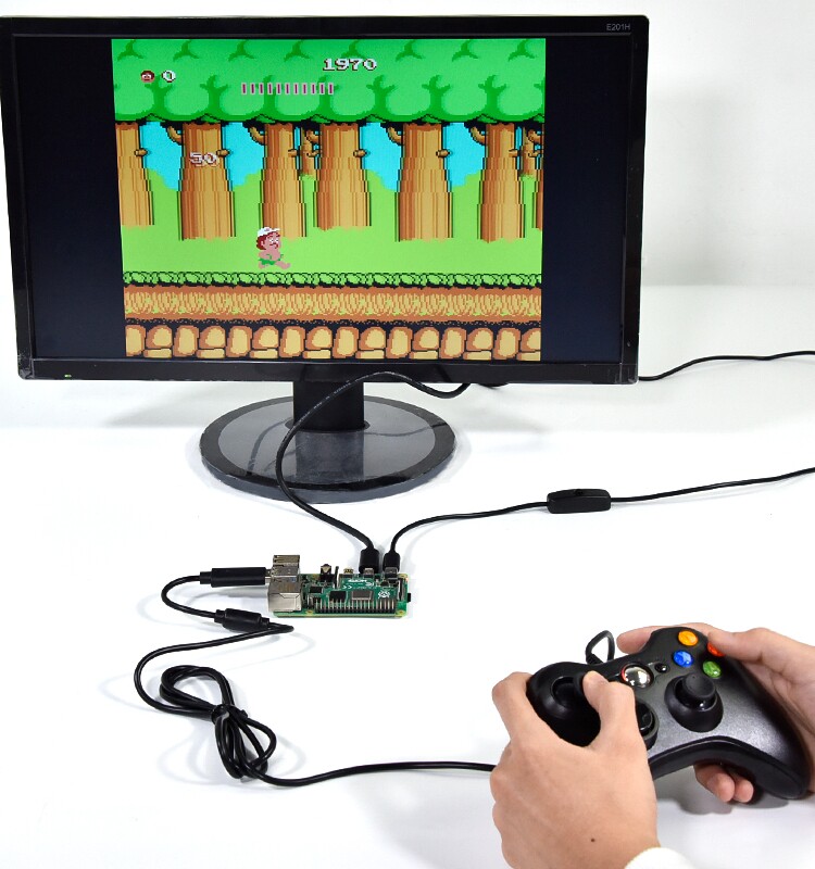 XBOX360 컨트롤러 컨트롤러 게임 콘솔 유선 조이스틱 USB 컴퓨터 PC 범용 지원 라즈베리 파이 STEAM