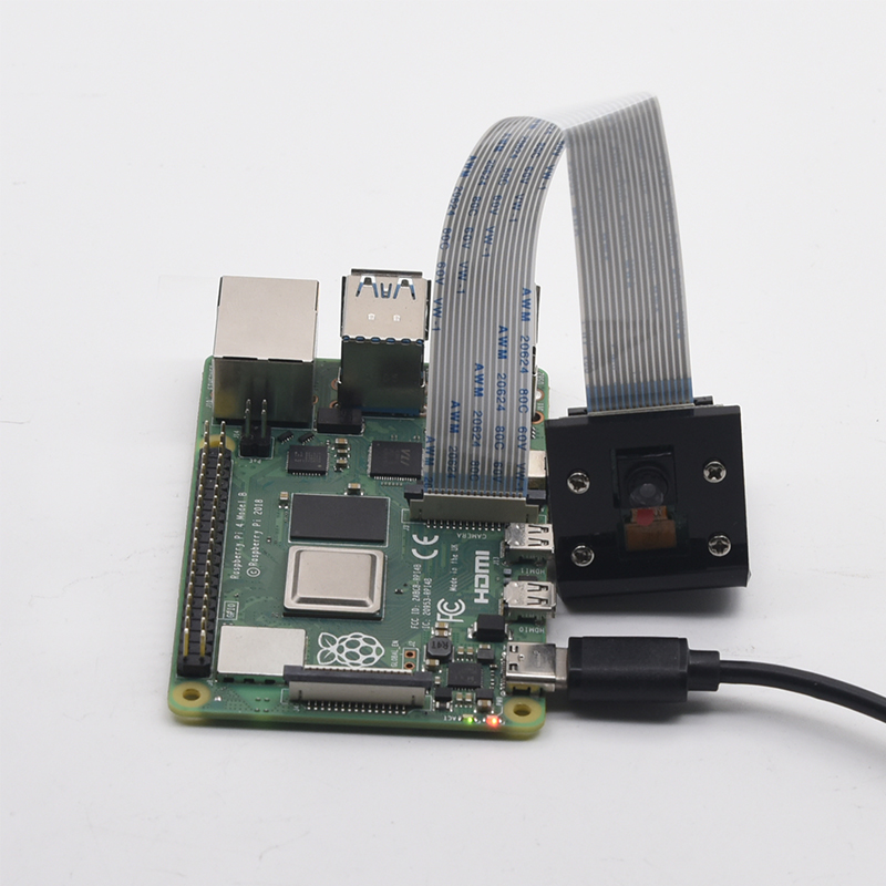 适用树莓派Raspberry Pi4B/3B+/2代 500万像素摄像头模块可配支架