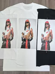 Original Trendy Fw25 Playboi Carti Photo Tee Hip-Hop Singer Short-Sleeve T-Shirt