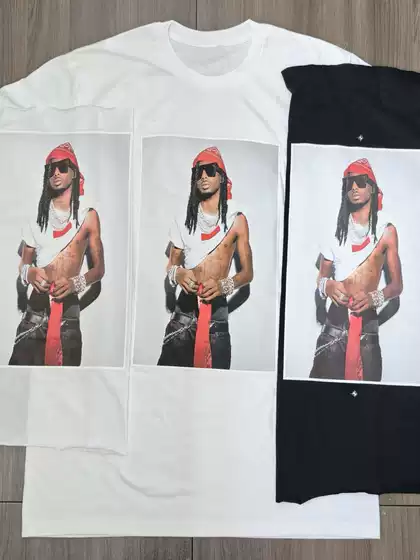 Original Trendy Fw25 Playboi Carti Photo Tee Hip-Hop Singer Short-Sleeve T-Shirt