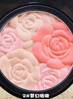 ADF219爱得菲玫瑰之吻气色红润花瓣浮雕腮红细腻胭脂带刷服帖提亮