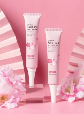 LAIKOU莱蔻樱花精华眼霜30g 眼部保湿补水护肤品化妆品代发