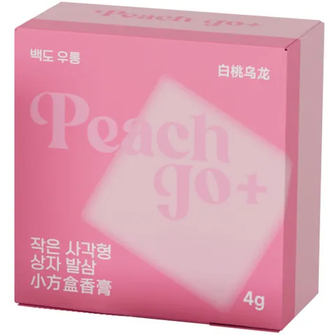 固体伴手礼端午节香水PEACHJO茉莉香体膏小方盒+香膏同款韩国