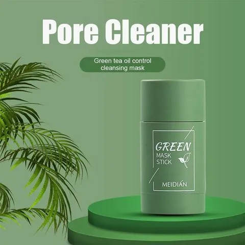 固体清洁魅点面膜棒MEIDIAN植物茄子面膜泥膜棒绿茶控油涂抹
