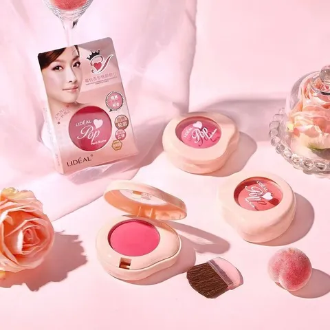 眼影灵点彩妆元气自然腮红蜜桃一体修颜化妆胭脂通用裸妆女团修容
