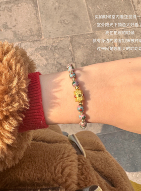 新款景泰蓝手串繁花似锦夏日