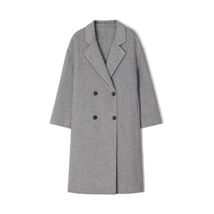 领双排扣中长款 西装 2025年新款 四扣双面羊毛外套339 小四专享