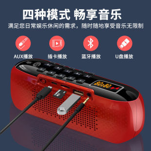 五行养生音乐播放器立体声双喇叭高音质插卡U盘数字选曲美容瑜伽