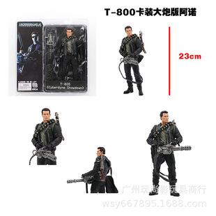 玩尚影 NECA电影经典款  T800终结者大炮版阿洛 可动人偶模型摆件