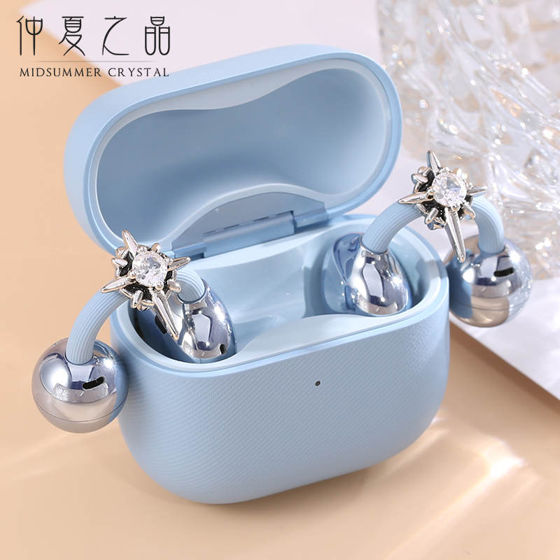 仲夏之晶六芒星耳夹式耳机钻扣