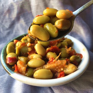 云南易门腌绿豆豉220克 咸脆香辣瓶装水豆豉青豆下饭咸菜山里香