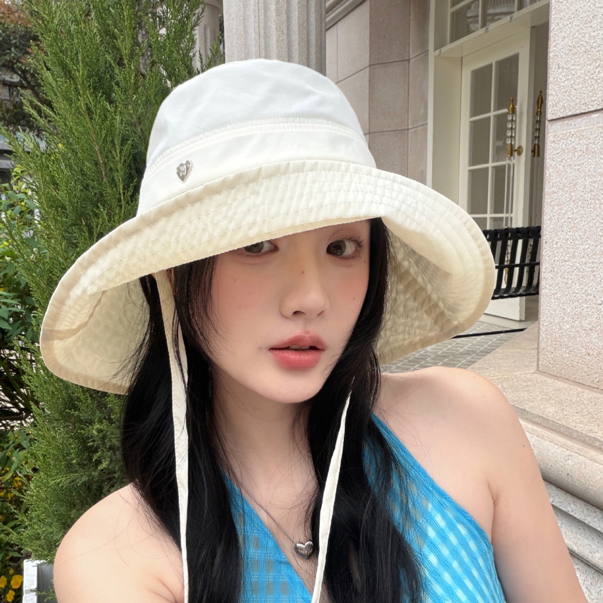 韩系大檐渔夫防晒帽女2026新款