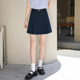 薄款 小个子西装 半身裙女设计感小众百褶a字高腰通勤职业短裙夏季