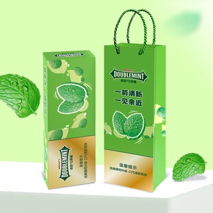 4盒绿箭金装新品烟盒装薄荷口香糖整条礼品装独立包装清新口气糖