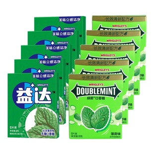 绿箭金装口香糖12片装薄荷味青柠味桂花乌龙味清新口气办公室零食