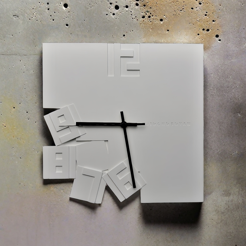 客厅挂钟混凝土免打孔艺术寂风