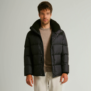 高蓬松！户外 保暖 白鸭绒抗防寒 男子冬季保暖厚外套连帽羽绒服