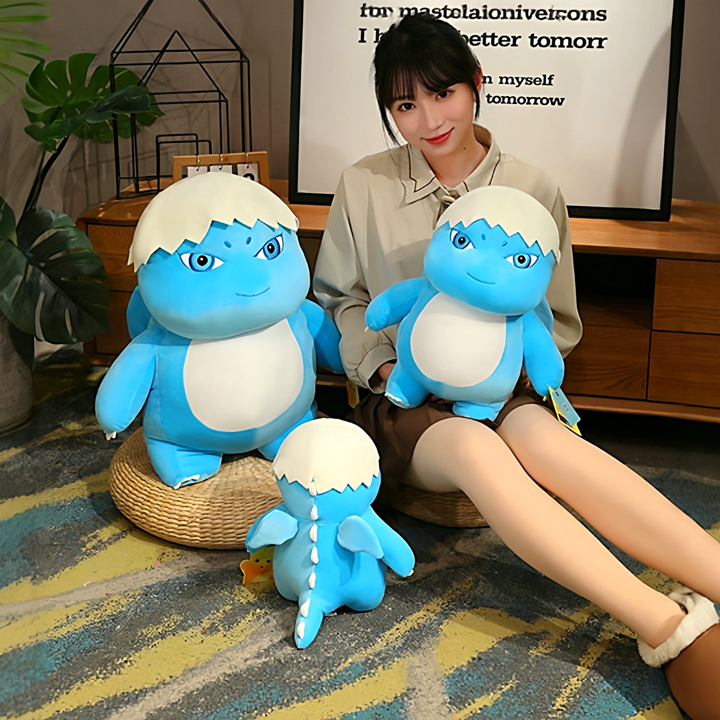 正版可爱奶龙公仔暴暴龙玩偶抱枕儿童毛绒玩具布娃娃女友女生礼物