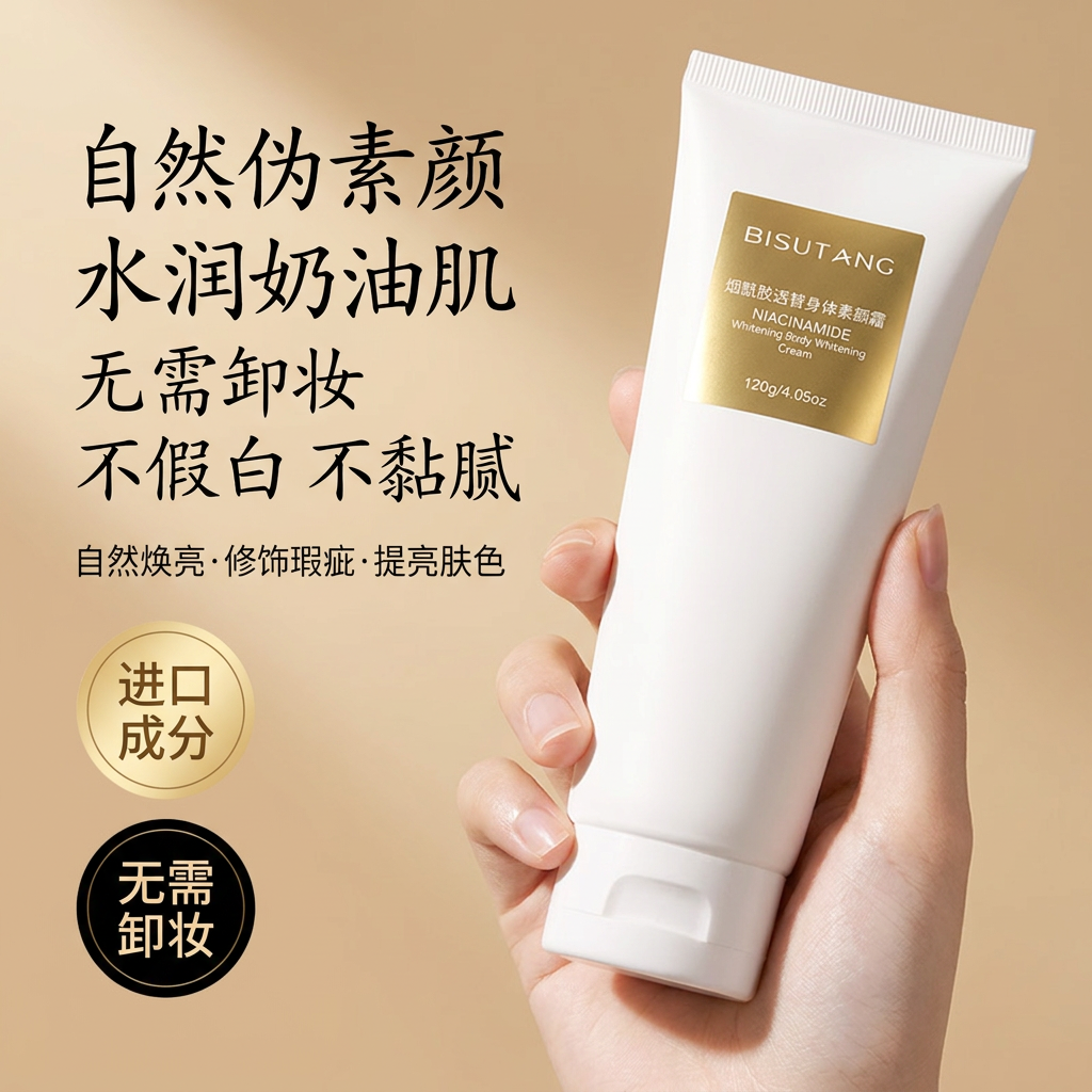 碧素堂烟酰胺透皙身体素颜霜全身冷白皮遮瑕裸妆神器女夏官方正品